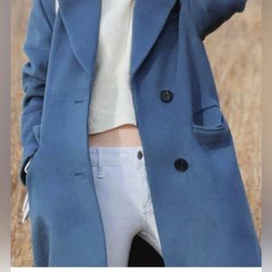 Petite Studio NYC Freya Wool Coat - Nighttime Blue XXS